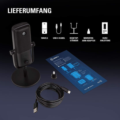 Wave:3 USB Condenser Microphone for Streaming